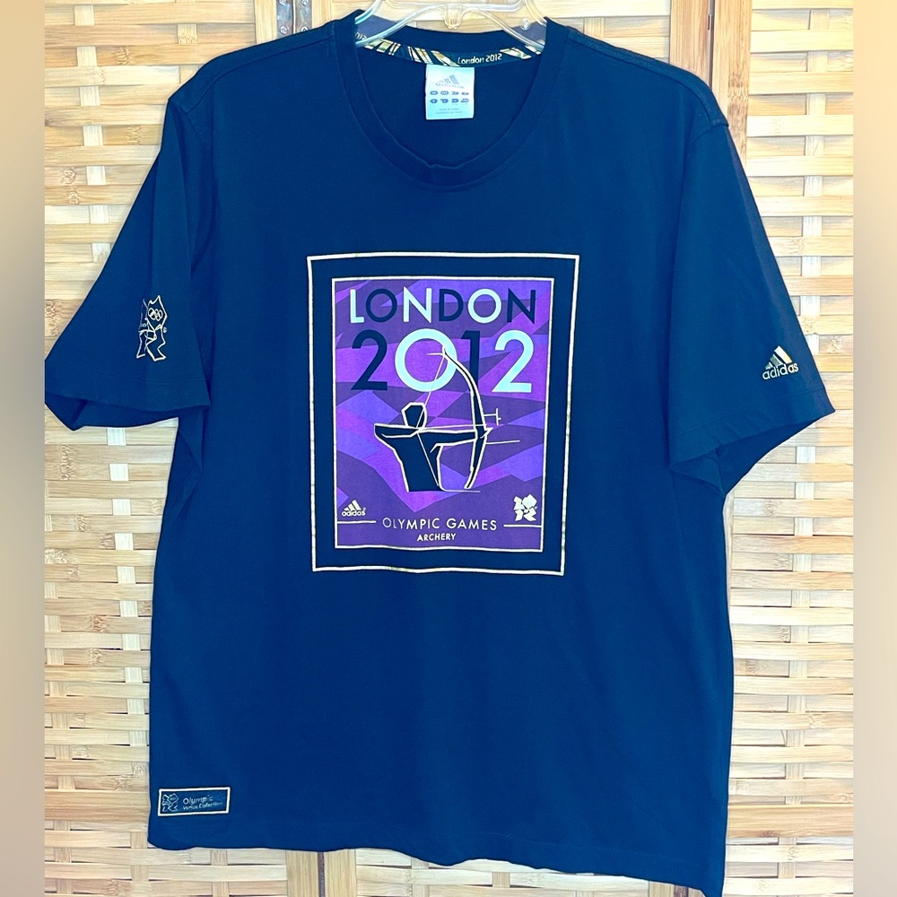London Olympics Games 2012 Archery T shirt Adidas Olympic Venue Collection Large